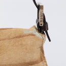 FENDI Mamma Baguette Hand Bag Harako Leather Brown Silver Auth yk20783A-4