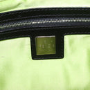 FENDI Mamma Baguette Shoulder Bag Canvas Beads Multicolor Silver Auth yk20784SAM-21