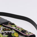 FENDI Mamma Baguette Shoulder Bag Canvas Beads Multicolor Silver Auth yk20784SAM-14