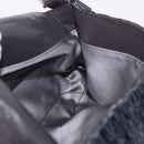 FENDI Mamma Baguette Shoulder Bag beads Navy Silver Auth yk20785SAM-24