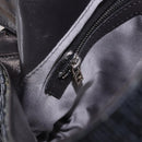 FENDI Mamma Baguette Shoulder Bag beads Navy Silver Auth yk20785SAM-25