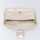 FENDI Rhinestone Mamma Baguette Shoulder Bag Leather Gold Tone Auth yk20787SM-9