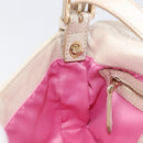 FENDI Rhinestone Mamma Baguette Shoulder Bag Leather Gold Tone Auth yk20787SM-24