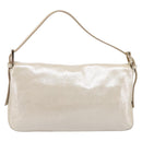FENDI Rhinestone Mamma Baguette Shoulder Bag Leather Gold Tone Auth yk20787SM-2