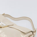 FENDI Rhinestone Mamma Baguette Shoulder Bag Leather Gold Tone Auth yk20787SM-8