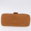 FENDI Selleria Mamma Baguette Shoulder Bag Leather Brown Silver Auth yk20788SAM-10