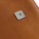 FENDI Selleria Mamma Baguette Shoulder Bag Leather Brown Silver Auth yk20788SAM-18