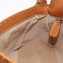 FENDI Selleria Mamma Baguette Shoulder Bag Leather Brown Silver Auth yk20788SAM-23
