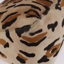 FENDI Leopard Pattern Mamma Baguette Bag Harako Leather Brown Auth yk20790SAM-17