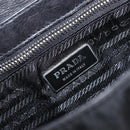 PRADA Hand Bag Nylon Black Silver Auth yk20793V-21