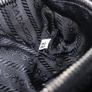 PRADA Hand Bag Nylon Black Silver Auth yk20793V-10