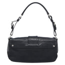PRADA Hand Bag Nylon Black Silver Auth yk20793V-2