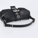 PRADA Hand Bag Nylon Black Silver Auth yk20793V-7