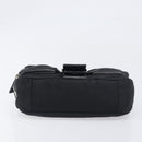 PRADA Hand Bag Nylon Black Silver Auth yk20793V-5