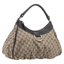 GUCCI GG Canvas Abbey Shoulder Bag Beige Gold 189833 Auth yk20794V-1