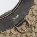GUCCI GG Canvas Abbey Shoulder Bag Beige Gold 189833 Auth yk20794V-14