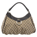 GUCCI GG Canvas Abbey Shoulder Bag Beige Gold 189833 Auth yk20794V-2
