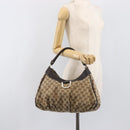 GUCCI GG Canvas Abbey Shoulder Bag Beige Gold 189833 Auth yk20794V-23