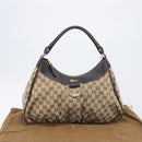 GUCCI GG Canvas Abbey Shoulder Bag Beige Gold 189833 Auth yk20794V-24