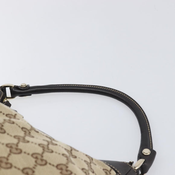 GUCCI GG Canvas Abbey Shoulder Bag Beige Gold 189833 Auth yk20794V