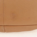 PRADA Shoulder Bag Leather Brown Gold Auth yk20795V-6