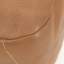 PRADA Shoulder Bag Leather Brown Gold Auth yk20795V-9