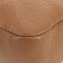 PRADA Shoulder Bag Leather Brown Gold Auth yk20795V-15