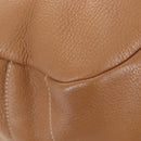 PRADA Shoulder Bag Leather Brown Gold Auth yk20795V-16