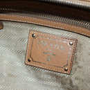 PRADA Shoulder Bag Leather Brown Gold Auth yk20795V-21
