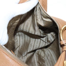 PRADA Shoulder Bag Leather Brown Gold Auth yk20795V-22