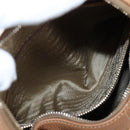 PRADA Shoulder Bag Leather Brown Gold Auth yk20795V-25