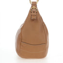 PRADA Shoulder Bag Leather Brown Gold Auth yk20795V-4