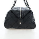 CHANEL Chain Matelasse Shoulder Bag Caviar Skin Black Silver CC Auth yk20796SAV-4