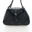 CHANEL Chain Matelasse Shoulder Bag Caviar Skin Black Silver CC Auth yk20796SAV-5