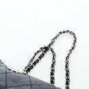CHANEL Chain Matelasse Shoulder Bag Caviar Skin Black Silver CC Auth yk20796SAV-8