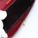 CHANEL Double Flap Chain Matelasse 25 Bag Lamb Skin Black Gold Auth yk20797SAM-23