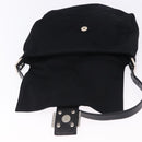 FENDI Mamma Baguette Shoulder Bag Cotton Jersey Black Silver Auth yk20801V-17