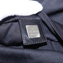 FENDI Mamma Baguette Shoulder Bag Cotton Jersey Black Silver Auth yk20801V-18