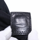 FENDI Mamma Baguette Shoulder Bag Cotton Jersey Black Silver Auth yk20801V-24