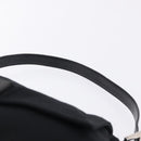 FENDI Mamma Baguette Shoulder Bag Cotton Jersey Black Silver Auth yk20801V-8