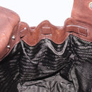 PRADA Shoulder Bag Leather Brown Silver Auth yk20802SAV-24
