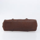 PRADA Shoulder Bag Leather Brown Silver Auth yk20802SAV-5