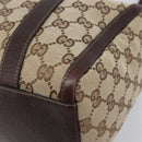 GUCCI Abbey GG Canvas Boston Bag Beige Gold 130942 Auth yk20803SAV-10
