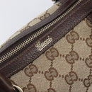 GUCCI Abbey GG Canvas Boston Bag Beige Gold 130942 Auth yk20803SAV-14