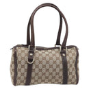GUCCI Abbey GG Canvas Boston Bag Beige Gold 130942 Auth yk20803SAV-2