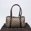 GUCCI Abbey GG Canvas Boston Bag Beige Gold 130942 Auth yk20803SAV-25