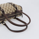 GUCCI Abbey GG Canvas Boston Bag Beige Gold 130942 Auth yk20803SAV-7