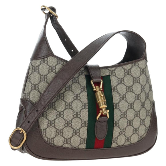 BALENCIAGA BB Monogram Jackie GUCCI collaboration PVC 680118 Auth yk20804SAM