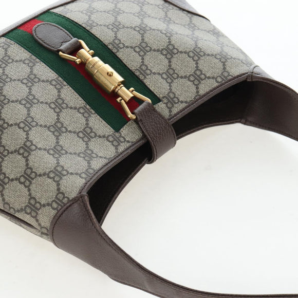BALENCIAGA BB Monogram Jackie GUCCI collaboration PVC 680118 Auth yk20804SAM