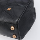 GUCCI GG Canvas Jackie Hand Bag Leather Black 124409 Auth yk20807V-9